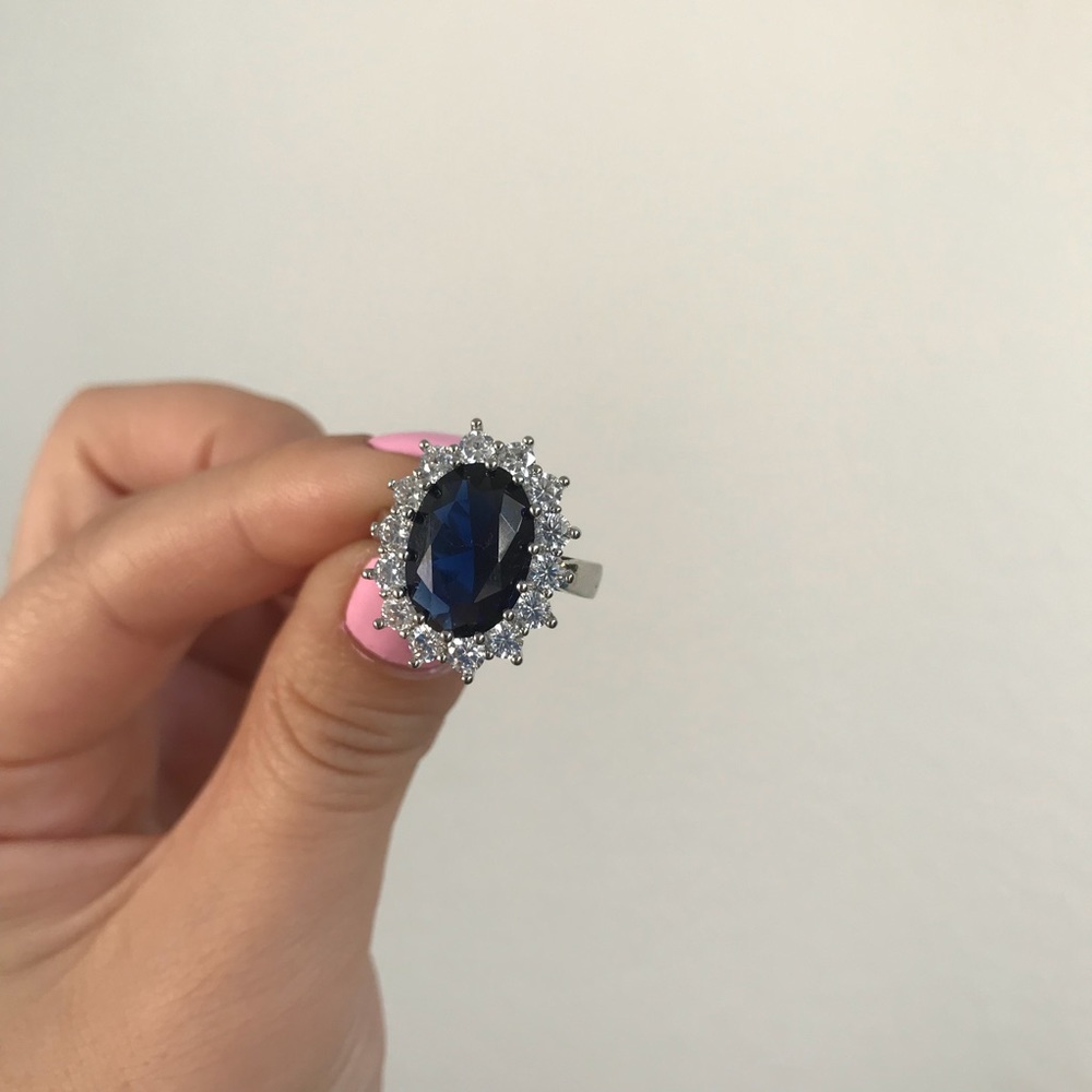 Princess Diana inspired cocktail ring